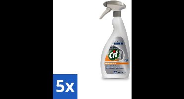 Cif Professional Oven- en Grillreiniger - Spray - Tegen Aangekoekt Vet - Voor Intensief Gebruik - 750 ml - Bulkverpakking - 5 stuks