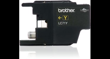 Brother LC71Y inktcartridge 1 stuk(s) Origineel Normaal rendement Geel