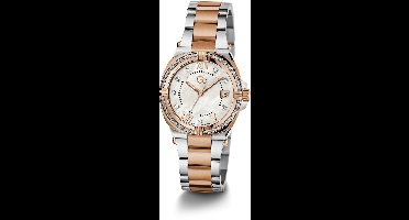 Gc Gc Ironclass Lady Analoog Horloge Zilver En Roségoud Case: 100% Roestvrij Staal | Armband: 100% Roestvrij Staal 32 mm Z43001L1MF