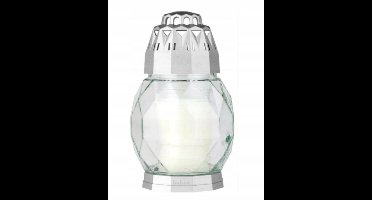 Bolsius Lantaarn 2D Diamand Wit + Goud (1 stuk)