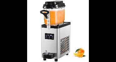 Commerciële slushmachine en granitamachine - Enkele Kom 6 L - Vermogen 705 W - Spanning 220 V - RVS Behuizing - Intelligent LED-bedieningspaneel - Afmetingen 19 x 47 x 60 cm