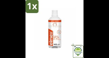 1 x Elmex – Mondspoeling – Anti-Cariës – 400 ml - Tandspoeling Tegen Gaatjes - Fluoride Mondspoeling - Anti-cariës Mondspoeling - Gebitsverzorging - Tandenborstel Aanvulling