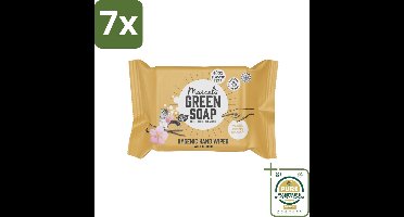 7 x Marcel's Green Soap - Hand doekjes - Vanille & Cherry Blossom - Mild & handig - 15 Doekjes - Grootverpakking - Handdoekjes - Handdoek - Handdoekje - Handdoekje Vanille En Kersenbloesem - Handdoekje Vanille