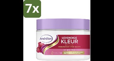 Andrélon – Crème Haarmasker – Levendige Kleur – 300 ml - Bulkverpakking - 7 stuks