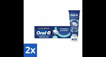 2 x Oral-B - Professional – Tandpasta – Tandsteencontrole – Reinigingskristallen – 75 ml - Tandpasta - Tandsteen - Reinigingskristallen - Fluoridetandpasta - Tandplak
