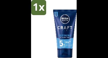 1 x NIVEA MEN - Styling Gel - Matte Finish - 150 ml - Styling Gel Voor Mannen - Matte Finish Haar - Haar Fixatie - Haar Verzorging - Vitamine E Haar