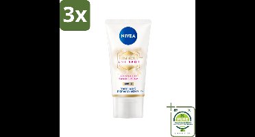 3 x NIVEA - Handcrème - Luminous630 Tegen Vlekken - SPF 15 - Tegen pigmentvlekken - Voor jonger ogende handen - 50 ml - Grootverpakking - Nivea Handcrème - Anti-pigmentvlekken - Anti-veroudering - Hyaluronzuur - SPF 15
