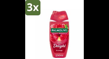Palmolive - Sweet Delight - Douchegel - Fruitige Geurbeleving - 250 ml - Bulkverpakking - 3 stuks