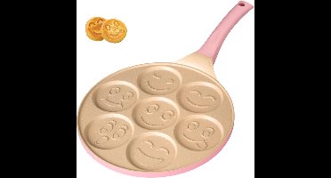 RVV® Poffertjespan - Poffertjespannen - Roze - 24cm x 24cm x 4cm