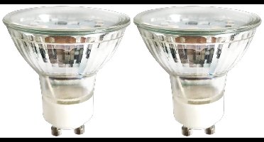 LED line LED Spot GU10 - 5W (vervangt 40W) - 450lm - Ø50mm - 230V - Energiezuinig - 2 stuks