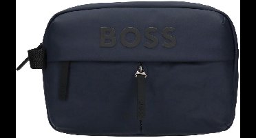 BOSS Toilettas Stormy Washbag Dark Blue Donkerblauw