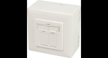 Danicom CAT6 UTP / STP opbouwdoos - ivoor