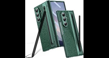 Premium Hoesje voor Samsung Galaxy Z Fold 5 – Inclusief S Pen & Houder – Ingebouwde Schermbeschermer – 360° Bescherming