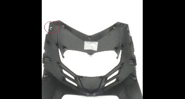 Tablier avant pour scooter Piaggio 125 Typhoon 6574610090 noir brillant 94 Neuf