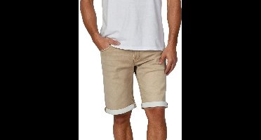 Mustang Heren Short Chicago Real X regular/straight Beige W 30 Volwassenen Korte Jeans Broek Bermuda