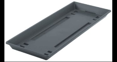 Bloembak Onderschotel 50 cm Antraciet Kunststof