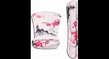 AOKSUNOVA Mouse pad with wrist rest, ergonomic mouse pad with gel pad, mouse pad, palm rest, keyboard Japan