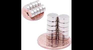 10 Extra Sterke Neodymium Mini Magneten N52 (7x3mm) voor Hobby en Kantoor