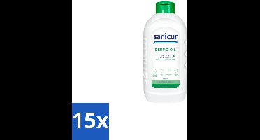 Sanicur – Bad & Douchegel – Dermo Oil – 1000 ml - Bulkverpakking - 15 stuks
