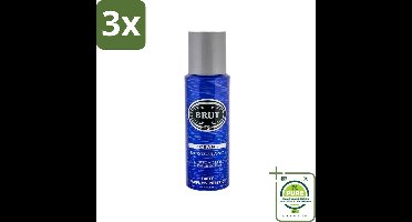3 x Brut - Deodorant - Spray - Oceans - Fris & maritiem aroma - 200ml - Grootverpakking - Deodorant - Oceaan Geur - Fris Geur - Maritiem - Mannen Deodorant