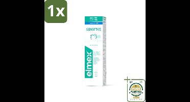 1 x Elmex Tandpasta Sensitive Gentle White 75 ml- Tandpasta - Witte Tanden - Mondhygiëne - Tandvleesbescherming - Bacteriënbestrijding
