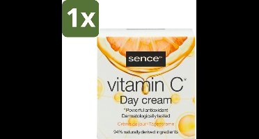 1 x Sence - Vitamine C - Dagcrème - Stralende Huid - 50 ml - Vitamine C Crème - Stralende Huid - Huidveroudering - Collageen - Antioxidant