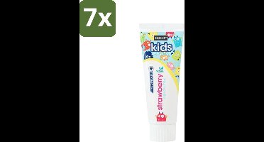 Sence - Kids 3-8 Jaar - Tandpasta - Aardbei Smaak - Vegan - 75 ml - Bulkverpakking - 7 stuks
