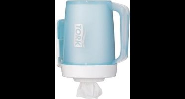 Tork Starterpack Draagbare Mini Centerfeed Poetspapier Dispenser Kunststof Wit/Turquoise M1