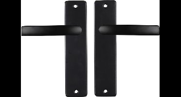 Starx Deurklink Zwart – Deurbeslag – Deurkruk met Schild – Blind - Deurklink Blok – 43 x 180 x Ø 18 mm