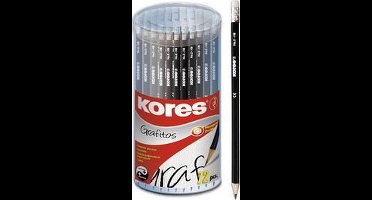 Kores-potlood "GRAFITOS", hardheidsgraad: HB, driehoekig