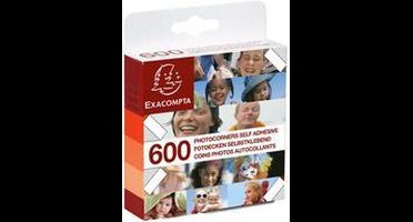EXACOMPTA fotohoeken, transparant, zelfklevend