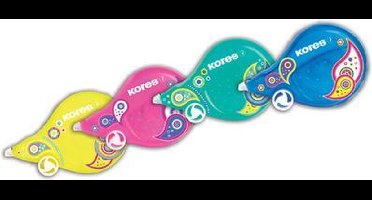 Kores wegwerp correctieroller 'Scooter Paisley', assorti