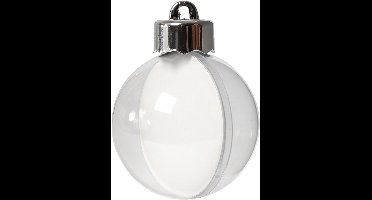 Deco ballen, d 5 cm, transparant, 10 stuk/ 1 doos