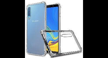 Ntech Hoesje Geschikt Voor Samsung Galaxy A7 (2018) Smokey Anti Shock Hoesje - Transparent