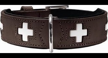 Hunter Hondenhalsband Swiss Bruin Maat 70