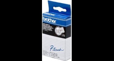 Brother Gloss Laminated Labelling Tape - 12mm, Gold/Clear