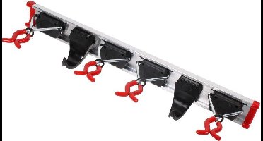 Bruns – Gereedschapsrail – 4 Gereedschapsklemmen – 2 Gereedschapshaken
