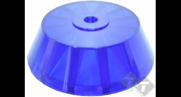 Eindconus pvc blauw, 130mm x 40mm x 14mm