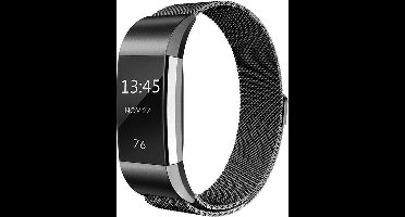 My Smartwatch Milanees bandje - Fitbit Charge 2 - Zwart
