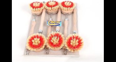 Ibex afwasborstel hout tampico pak a 6st