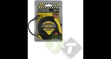 Rolmaat, Rolbandmaat, Rubber, 10 meter