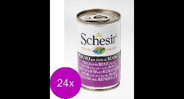 24x Schesir Kattenvoer Tonijn - Rundfilet 140 gr