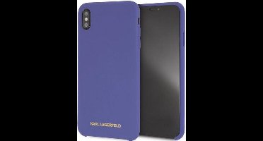 Karl Lagerfeld Silicone Case - Apple iPhone XS Max (6.5") - Paars
