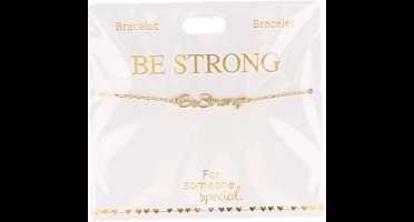 Depesche armband goud plated schakelarmband voor kinderen 20 cm.