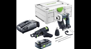 Festool DURADRIVE DWC 18-2500 Basic accuschroevendraaier 18 V 18 Nm borstelloos + 1x accu 4.0 Ah + snellader + systainer