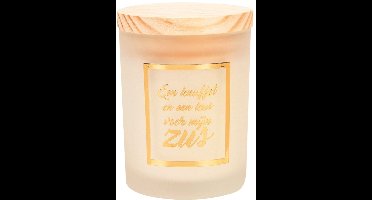 Geurkaars klein goud/wit - Zus