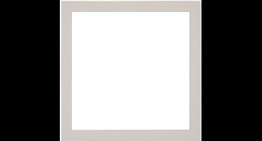 Passe-Partout Fotomaat 20x20 cm - Lijstmaat 25x25 cm - Grijs Graniet - Museumkarton - Fotolijst niet inbegrepen