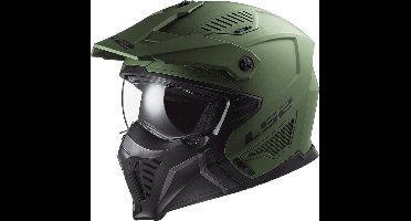 LS2 Helm Drifter Solid OF606 matt military maat M