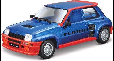 Bburago Renault 5 TURBO 1982 1:24 blauw/rood