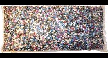 Boland Confetti - 2x - 1 kilo - multicolor - papier - versiering - feestdecoratie